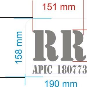 Placa para marcar colmeias iniciais + numero de apicultor