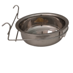 Comedouro para pássaro aço inox - 1,8 L