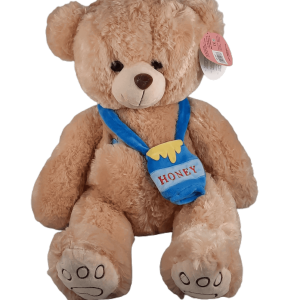 Peluche urso grande com bolso mel