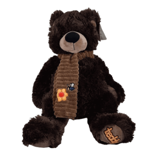 Peluche oso con bufanda abeja 50 cm