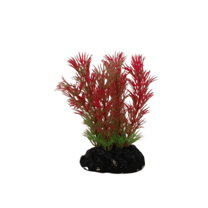 Planta Plástica para Aquário 10 - 13 cm vermelho