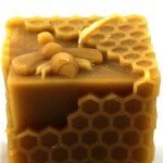 Vela de cera de abejas natural - Cubo